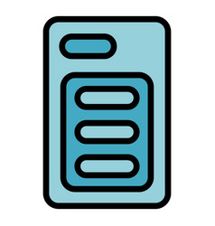 Anti Drop Case Phone Icon Flat