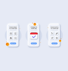 Chemical Formula Cursor And Smile Chat Line Icons