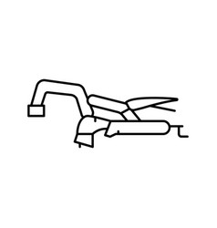 Bench Clamp Line Icon