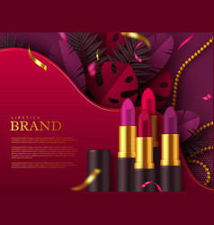 Lipstick Makeup Ad Cosmetics Beauty Product