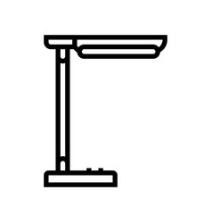 Office Table Lamp Line Icon