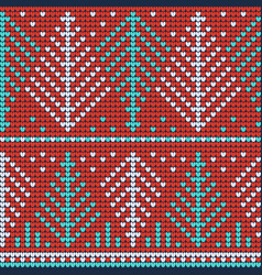 Christmas Ugly Sweater Red Seamless Pattern