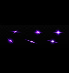 Purple Star Light Flare Twinkle Glow Effect