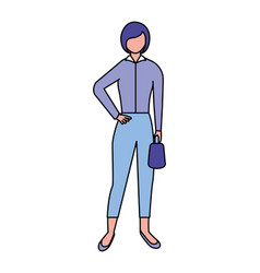 Business Woman Standing Character