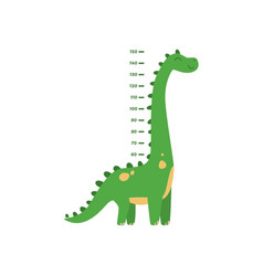 Height Measurement Chart With Cute Dinosaur