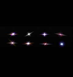 Light Flare Star With Glow And Shine Effect