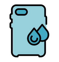 Reflection Phone Case Icon Flat