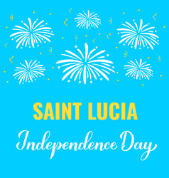 Saint Lucia Independence Day Banner National