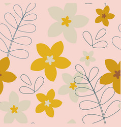 Seamless Botanical Flowers Pattern