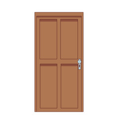 House Wooden Door Isolated Icon