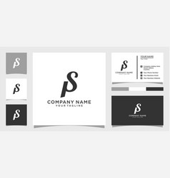 Ps Or Sp Letter Logo Design