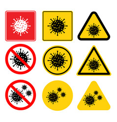 Warning Signcaution Outbreak Coronavirus Covid 19