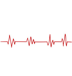 Medical symbol ekg blue heart Royalty Free Vector Image