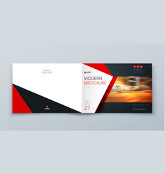 Horizontal Brochure Template Layout Design