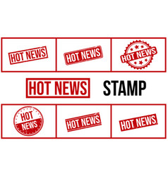 Hot News Rubber Stamp Set