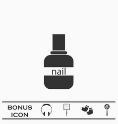 Nail Polish Icon Flat