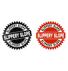 Slippery Slope Black Rosette Watermark