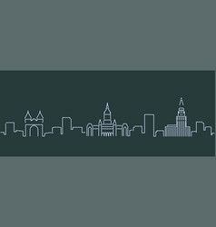 Hartford Single Line Skyline Profile