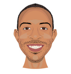 Ludacris Face Icon In Flat Style