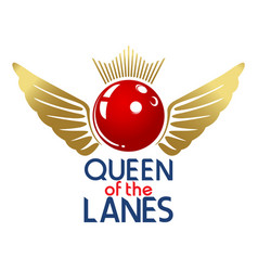 Queen Of The Lanes Funny Concept Design A Bowling