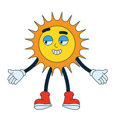 Weather Cartoon Character Sun