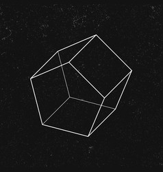 3d Pentagonal Prism On A Black Background