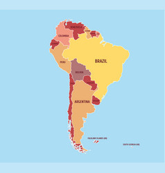 Map Of South America With Countries