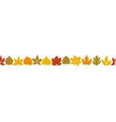 Autumn Leaves Background Banner Template