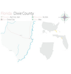 Map Dixie County In Florida