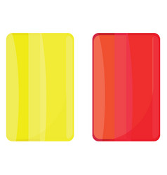 Penalty Cards On A White Background