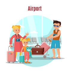 People In Airport Concept