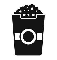 Popcorn Bag Icon Simple Corn Seller