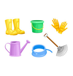 Garden Tools With Watering Can And Ironmongery