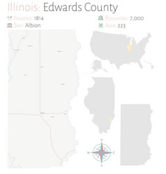 Map Of Edwards County In Illinois