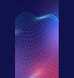 Blue 3d Abstract Wave Pattern Background