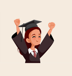 Happy Cheerful Student Celebrating Graduation