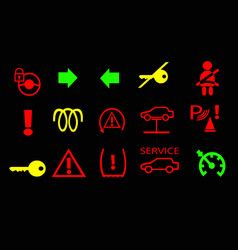 Vehicle Instrument Cluster Warning Lamps