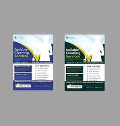 A4 Size Cleaning Service Flyer Design