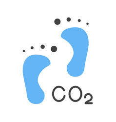 Carbon Footprint Icon Image