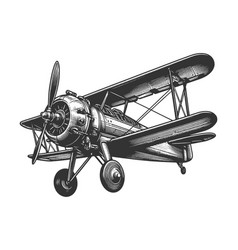 Classic Biplane Airplane