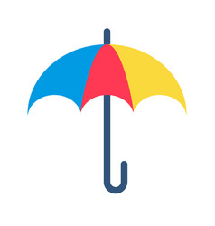 Colorful Umbrella Icon Or Parasol