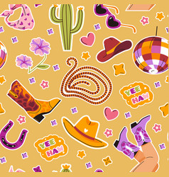 Western Themed Seamless Pattern