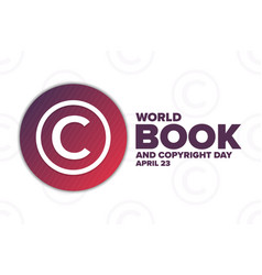 World Book And Copyright Day April 23 Holiday