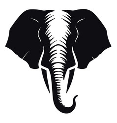 Elephant Head Logo Plain