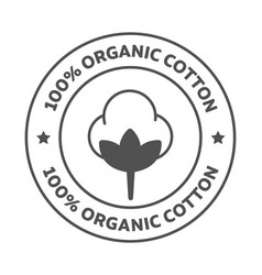 100 Percent Cotton Icon Black And White Label