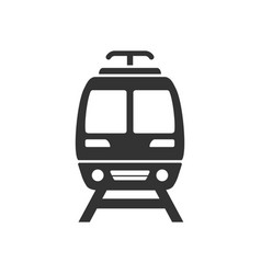 Train Icon Simple Flat Style