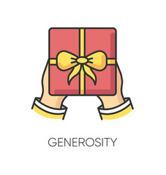 Generosity Rgb Color Icon Virtue Selfless Giving