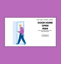 House Door Home Open Man