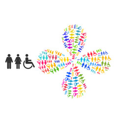 Toilet Person Symbols Icon Multicolored