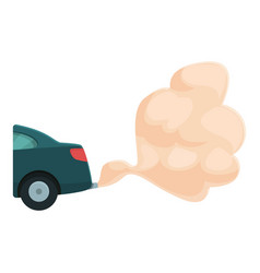 Gas Car Smoke Icon Cartoon Vehicle Smog